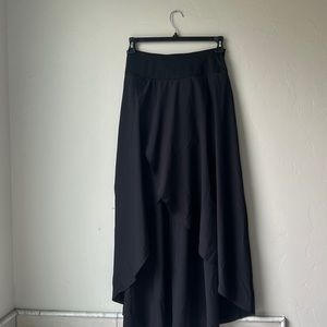 Halara Breezeful High Waisted High Low 2-in-1 Quick Dry Casual Midi Skirt